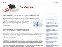Tablet Screenshot of dranshul.com